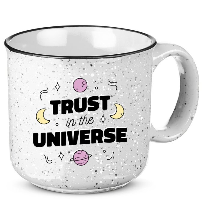 Trust In The Universe Space 15oz Campfire Ceramic Mug