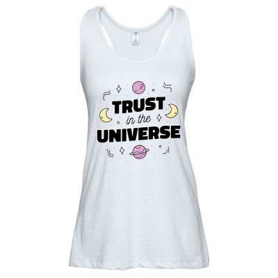 Trust In The Universe Space Ladies Essential Flowy Tank