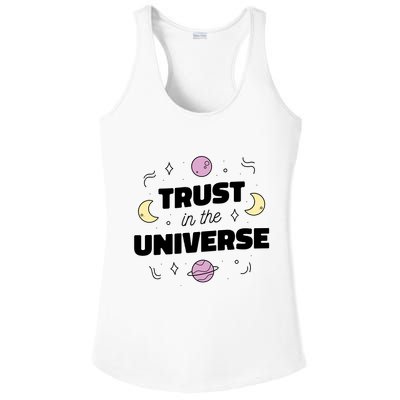 Trust In The Universe Space Ladies PosiCharge Competitor Racerback Tank