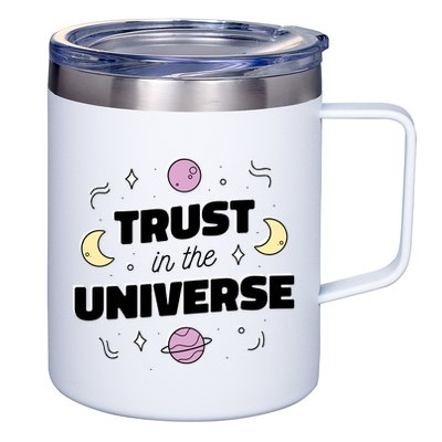 Trust In The Universe Space 12oz Stainless Steel Coffee Mug