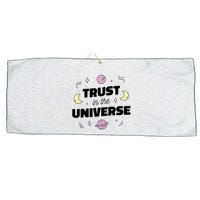 Trust In The Universe Space Large Microfiber Waffle Golf Towel