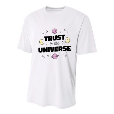 Trust In The Universe Space Youth Performance Sprint T-Shirt