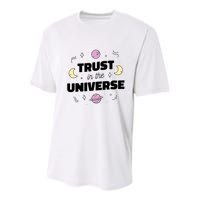 Trust In The Universe Space Youth Performance Sprint T-Shirt