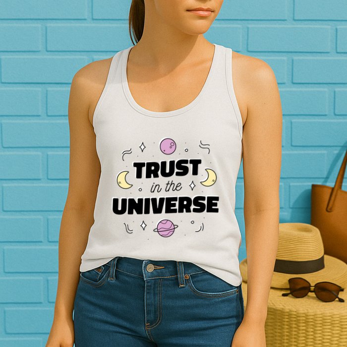 Trust In The Universe Space Womens Tank Top