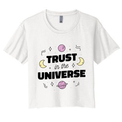 Trust In The Universe Space Crop Top