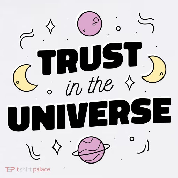 Trust In The Universe Space Crop Top