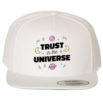 Trust In The Universe Space Wool Snapback Cap