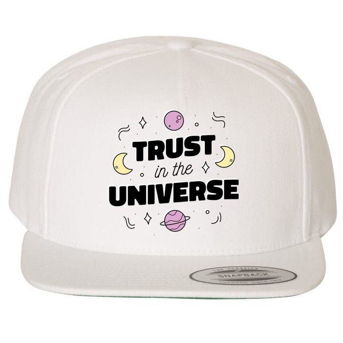 Trust In The Universe Space Wool Snapback Cap