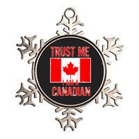 Trust Me I Am A Canadian Metallic Star Ornament