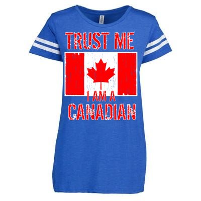 Trust Me I Am A Canadian Enza Ladies Jersey Football T-Shirt