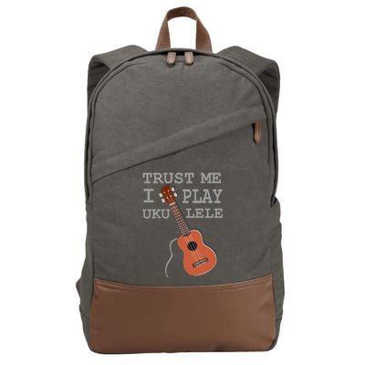 Trust Me I Play Ukulele Cotton Canvas Backpack