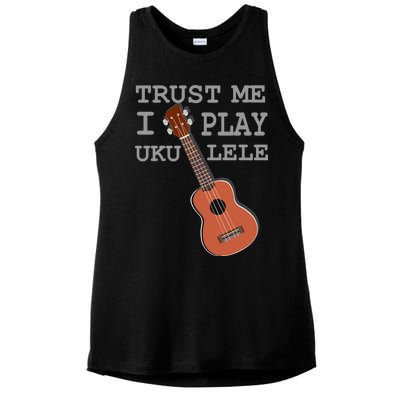 Trust Me I Play Ukulele Funny Music Ladies PosiCharge Tri-Blend Wicking Tank