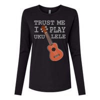 Trust Me I Play Ukulele Funny Music Womens Cotton Relaxed Long Sleeve T-Shirt