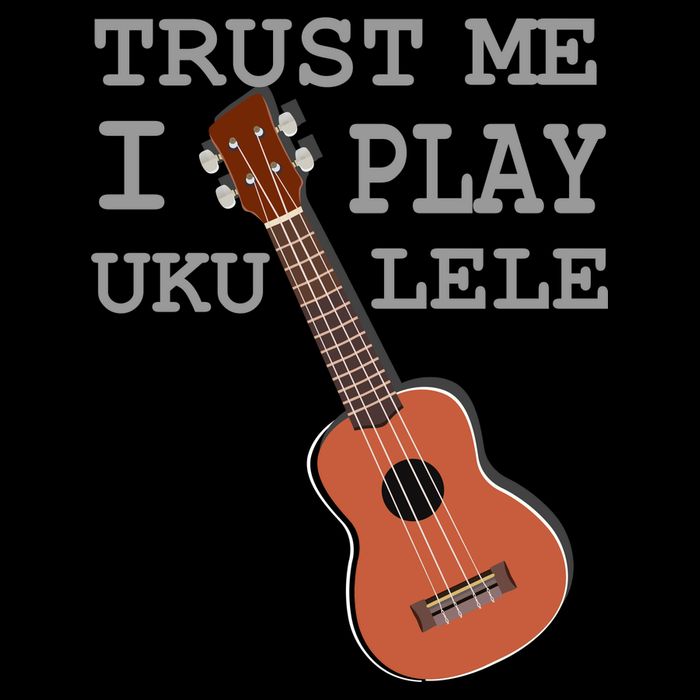 Trust Me I Play Ukulele Funny Music Button