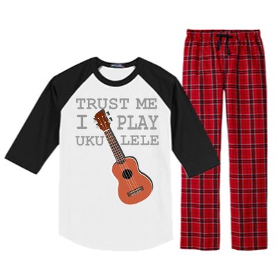 Trust Me I Play Ukulele Funny Music Raglan Sleeve Pajama Set