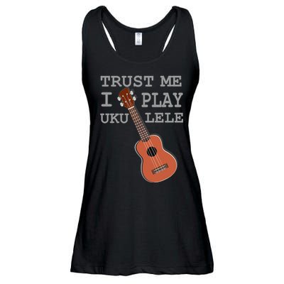 Trust Me I Play Ukulele Funny Music Ladies Essential Flowy Tank