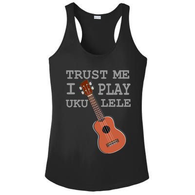 Trust Me I Play Ukulele Funny Music Ladies PosiCharge Competitor Racerback Tank