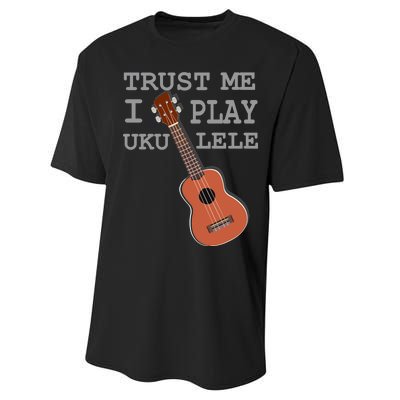 Trust Me I Play Ukulele Funny Music Performance Sprint T-Shirt