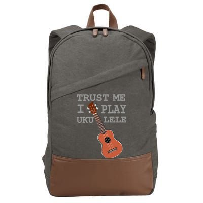 Trust Me I Play Ukulele Funny Music Cotton Canvas Backpack