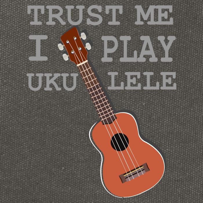 Trust Me I Play Ukulele Funny Music Cotton Canvas Backpack