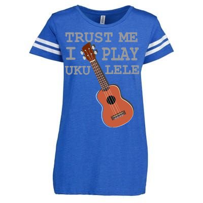 Trust Me I Play Ukulele Funny Music Enza Ladies Jersey Football T-Shirt