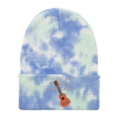 Trust Me I Play Ukulele Funny Music Tie Dye 12in Knit Beanie