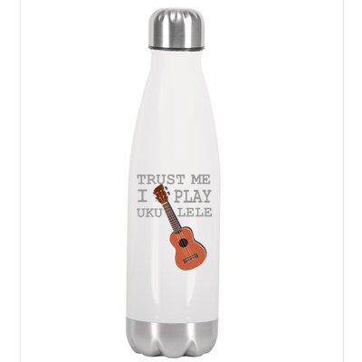 Trust Me I Play Ukulele Funny Music Stainless Steel Insulated Water Bottle