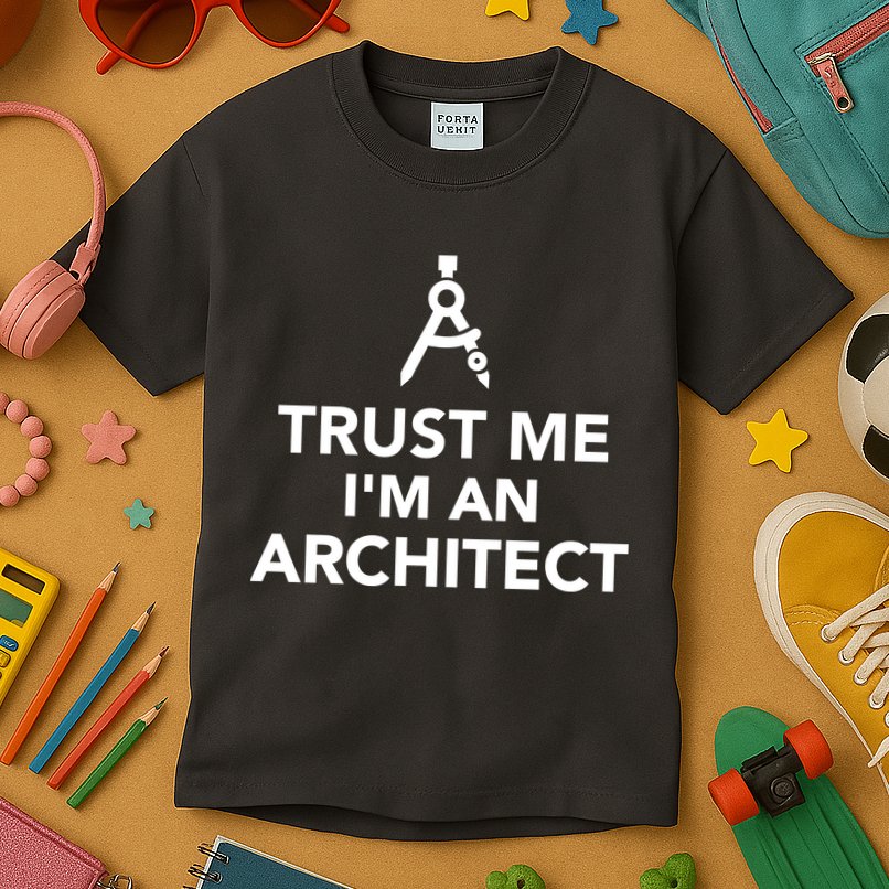 Trust Me I'm A Architect Kids T-Shirt