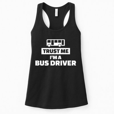 Trust Me I'm A Bus Driver Womens Tank Top