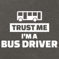 Trust Me I'm A Bus Driver Cotton Canvas Backpack