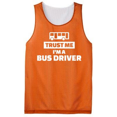 Trust Me I'm A Bus Driver Mesh Reversible Basketball Jersey Tank