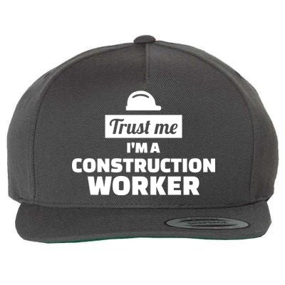 Trust Me I'm A Construction Worker Wool Snapback Cap