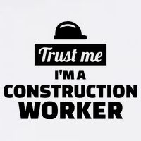 Trust Me I'm A Construction Worker Garment-Dyed Sweatshirt