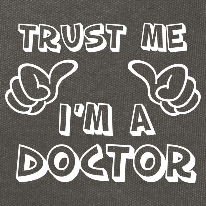 Trust Me I'm A Doctor Cotton Canvas Backpack
