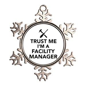 Trust Me I'm A Facility Manager Metallic Star Ornament