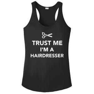 Trust Me I'm A Hairdresser Ladies PosiCharge Competitor Racerback Tank