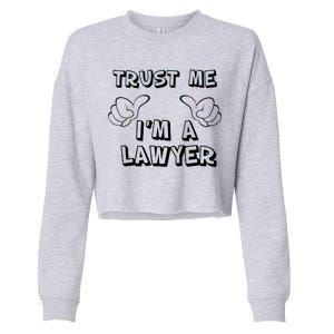 Trust Me I'm A Lawyer Cropped Pullover Crew