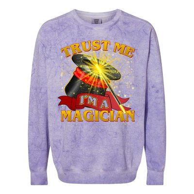 Trust Me I'm A Magician Funny Colorblast Crewneck Sweatshirt