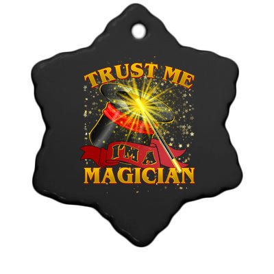 Trust Me I'm A Magician Funny Ceramic Star Ornament