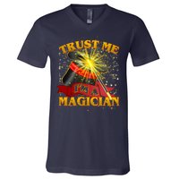 Trust Me I'm A Magician Funny V-Neck T-Shirt