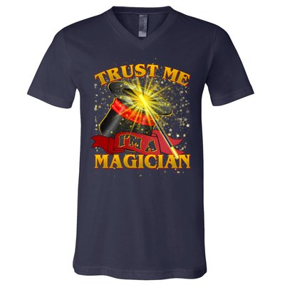 Trust Me I'm A Magician Funny V-Neck T-Shirt