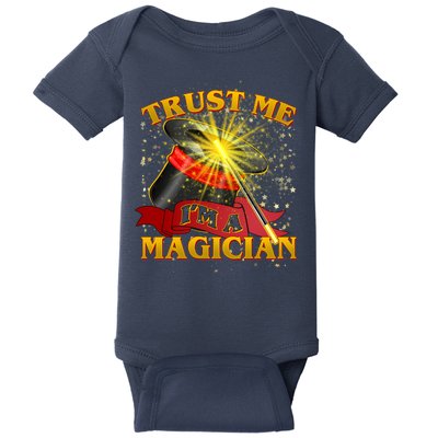 Trust Me I'm A Magician Funny Baby Bodysuit