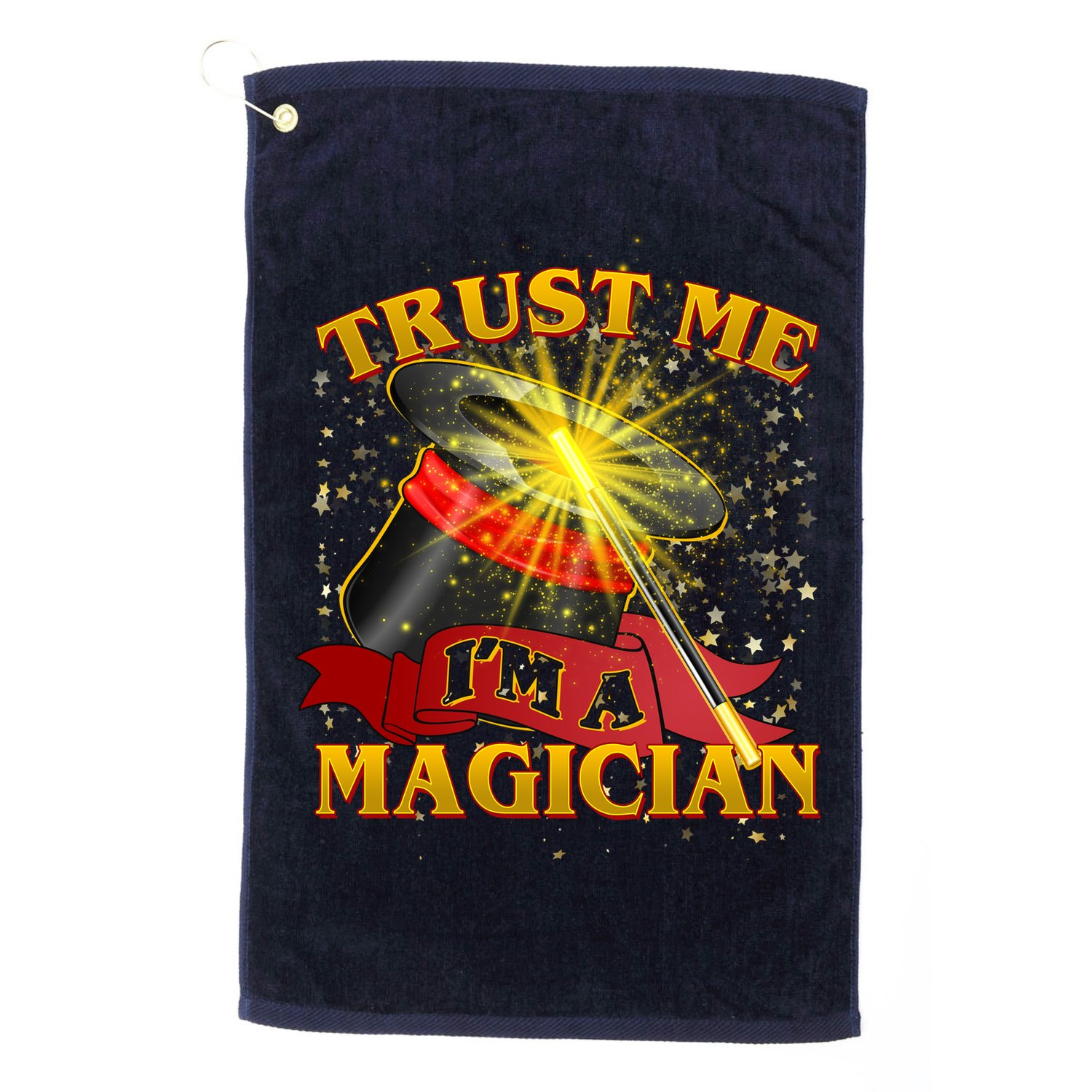 Trust Me I'm A Magician Funny Golf Towel