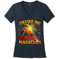 Trust Me I'm A Magician Funny Women's V-Neck T-Shirt