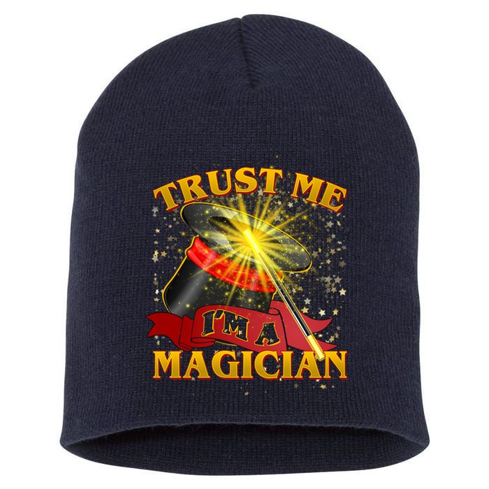 Trust Me I'm A Magician Funny Short Acrylic Beanie