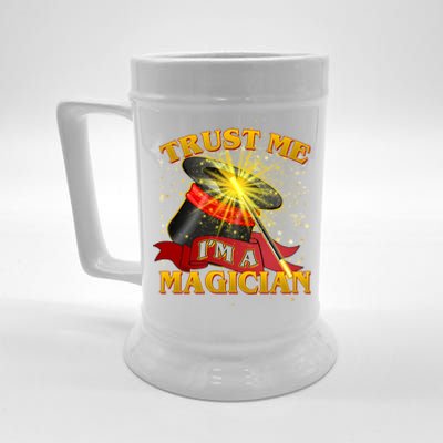 Trust Me I'm A Magician Funny Beer Stein