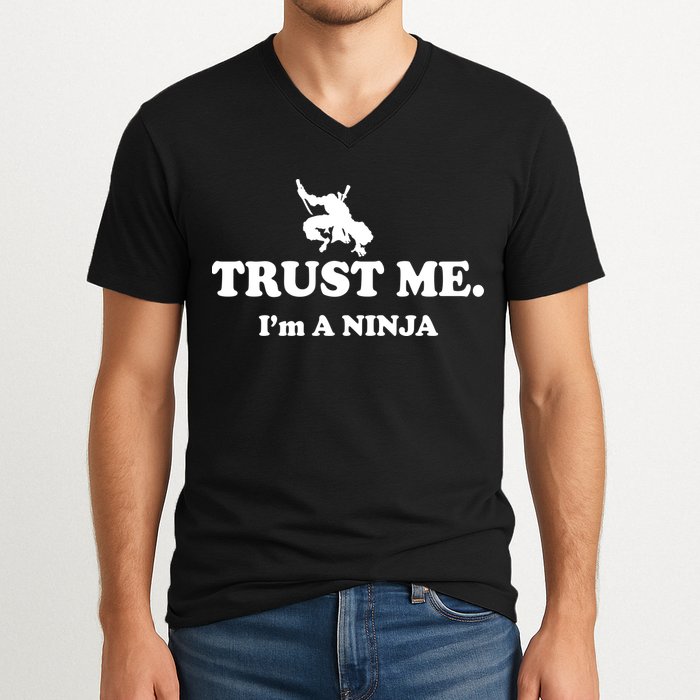 Trust Me I'm A Ninja V-Neck T-Shirt