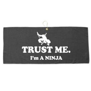 Trust Me I'm A Ninja Large Microfiber Waffle Golf Towel