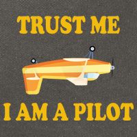 Trust Me I'm A Pilot Cotton Canvas Backpack