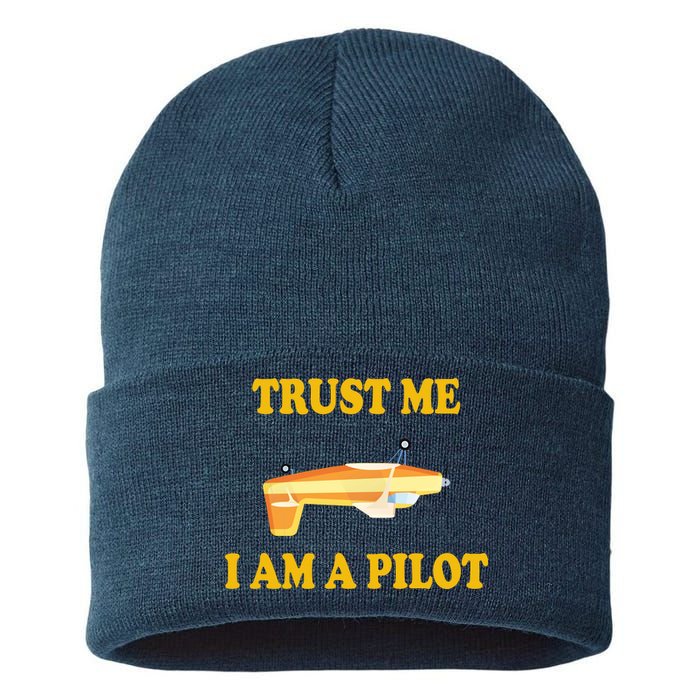 Trust Me I'm A Pilot Sustainable Knit Beanie